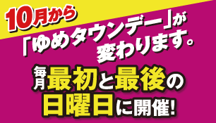 æ¯æ1æ¥ã»20æ¥ã¯ããã¿ã¦ã³ãã¼